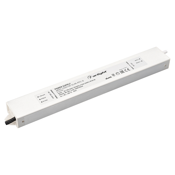 Блок питания ARPV-LG24100-SLIM-PFC-D (24V, 4.2A, 100W) (Arlight, IP67 Металл, 5 лет) Lednikoff