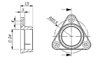 Держатель в шкаф для ALU-ROUND (Arlight, Пластик) Lednikoff