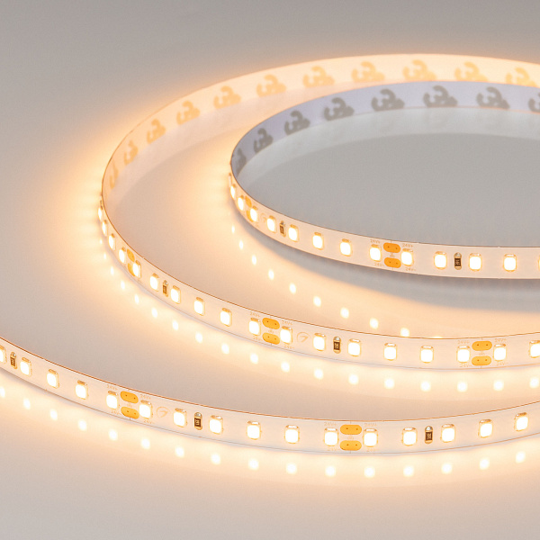 Светодиодная лента UL-A120-8mm 24V Warm2400 (9.6 W/m, IP20, 5m) (Arlight, 7 лет) Lednikoff