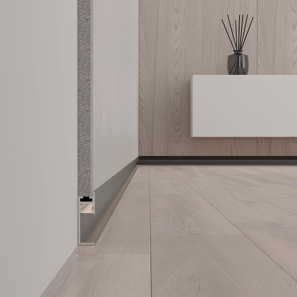 Профиль PLINTUS-H35-F-2000 BLACK (Arlight, Алюминий) Lednikoff