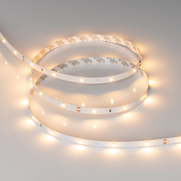 Светодиодная лента RT-A30-8mm 24V Warm2700 (2.9 W/m, IP20, 2835, 5m) (Arlight, 2.9 Вт/м, IP20) Lednikoff