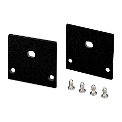 Заглушка LINE-3535-TRAY BLACK с отверстием (Arlight, Алюминий)
