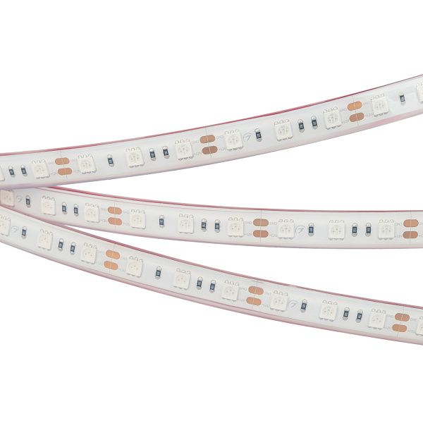 Светодиодная лента RTW 2-5000PGS 12V Red 2x (5060, 300 LED, LUX) (Arlight, 14.4 Вт/м, IP67) Lednikoff