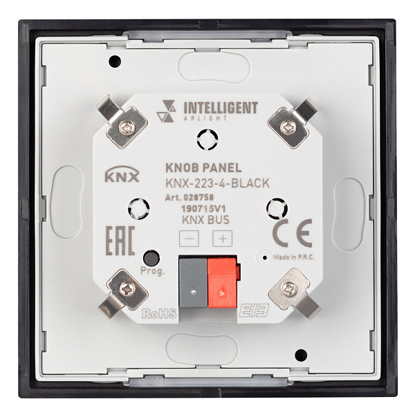 INTELLIGENT ARLIGHT Панель KNX-223-4-BLACK (BUS) (IARL, IP20 Пластик, 3 года) Lednikoff