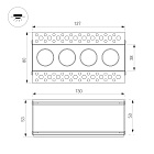 Светильник MS-ORIENT-BUILT-TRIMLESS-TC-S38x127-10W Day4000 (WH-BK, 30 deg, 230V) (Arlight, IP20 Металл, 5 лет) Lednikoff