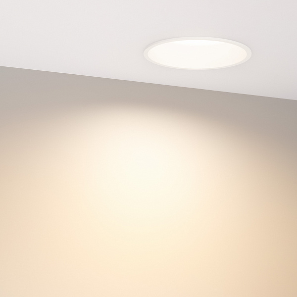 Светильник MS-BREEZE-BUILT-R125-16W Warm3000 (WH, 90 deg, 230V) (Arlight, IP20 Металл, 5 лет) Lednikoff