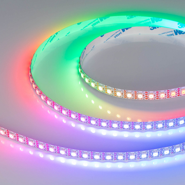 Светодиодная лента SPI-B96-10mm 12V RGB-PX1-BPT (13 W/m, IP20, 5060, 5m) (Arlight, Открытый) Lednikoff