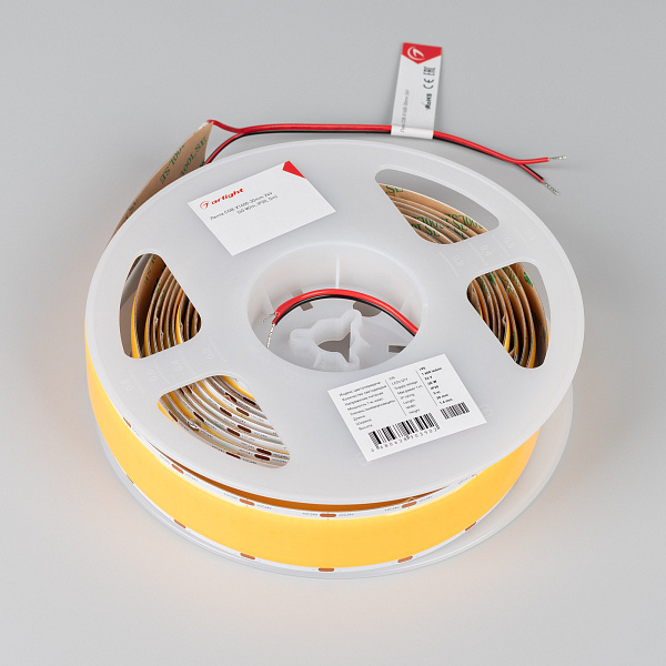 Светодиодная лента COB-X1600-30mm 24V Warm3000 (40 W/m, IP20, 5m) (Arlight, CRI>90) Lednikoff