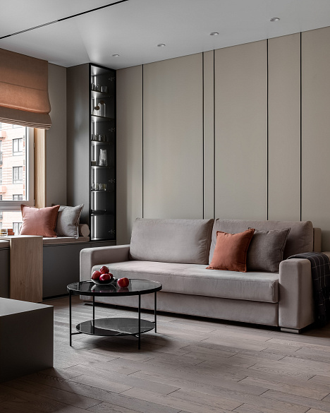 Частный интерьер квартиры ЖК "Западный порт", г. Москва 