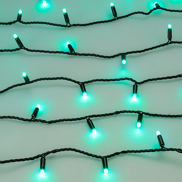 Светодиодная гирлянда ARD-STRING-CLASSIC-10000-BLACK-100LED-LIVE RGB-DMX (24V, 10W) (Ardecoled, IP65) Lednikoff