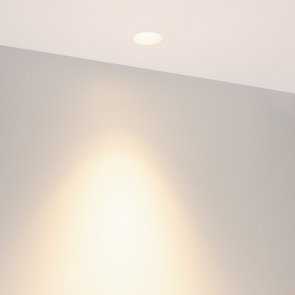 Светильник MS-INVISIO-TRIMLESS-R55-15W Warm3000 (WH-WH, 36 deg, 230V) (Arlight, IP54 Металл, 5 лет) Lednikoff