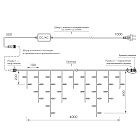 Светодиодная гирлянда ARD-EDGE-PRO-4000x600-WHITE-128LED-MILK-STD Warm (230V, 8W) (Ardecoled, IP65) Lednikoff