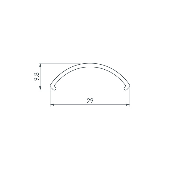 Экран ROUND-D36-360-2500 OPAL (Arlight, Пластик) Lednikoff