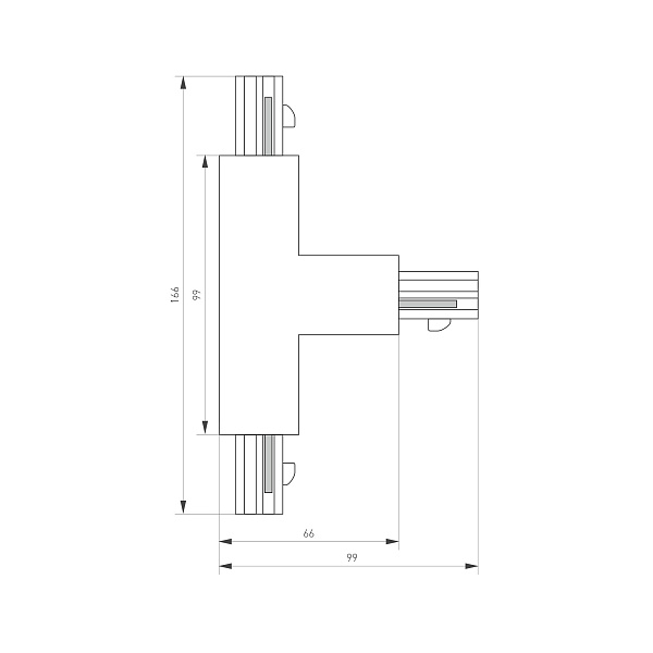 Коннектор тройной LGD-4TR-CON-INT-L2-WH (C) (Arlight, IP20 Пластик, 3 года) Lednikoff