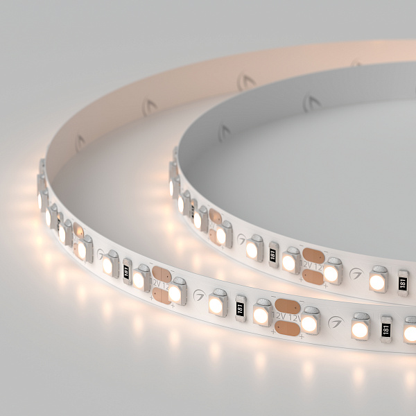 Светодиодная лента RT 2-5000 12V Warm2700 2x (3528, 600 LED, LUX) (Arlight, 9.6 Вт/м, IP20) Lednikoff