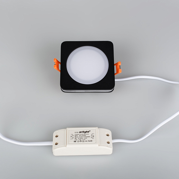 Светодиодная панель LTD-80x80SOL-BK-5W Warm White (Arlight, IP44 Пластик, 3 года) Lednikoff