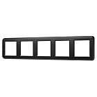 Рамка пластиковая FRM-VERSA-PL-5-BK (Arlight, -) Lednikoff