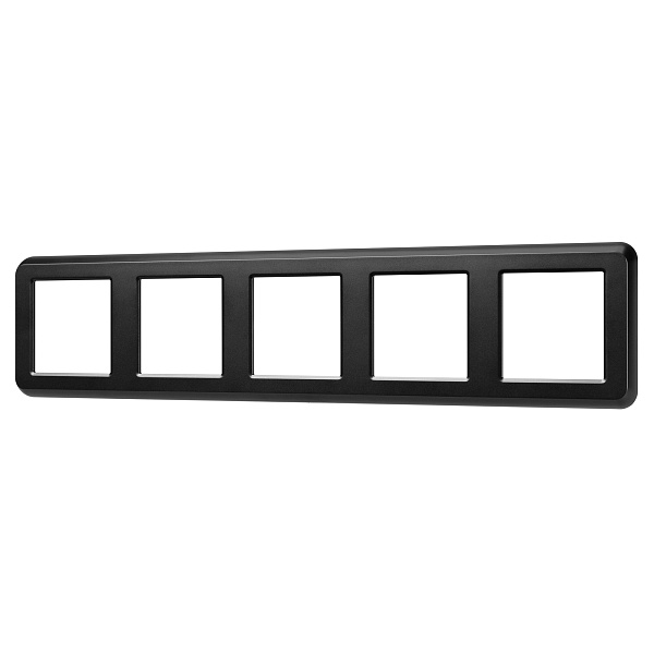 Рамка пластиковая FRM-VERSA-PL-5-BK (Arlight, -) Lednikoff