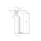Коннектор угловой MAG-MICROCOSM-CON-FDW-L90-INT (BK) (Arlight, IP20 Металл, 3 года)
