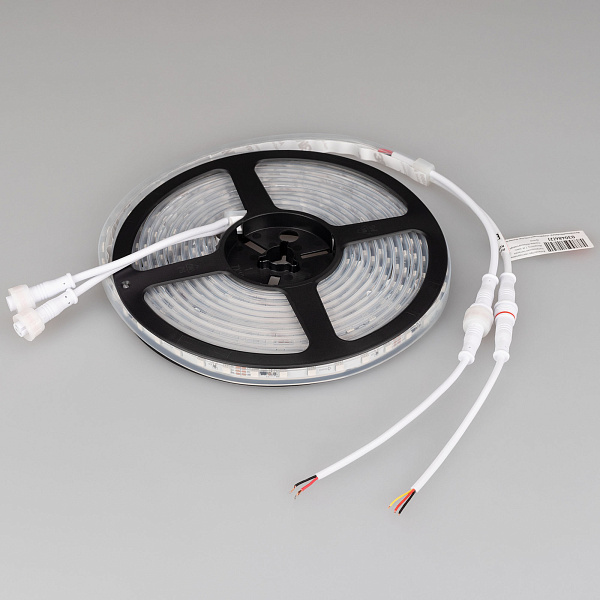 Светодиодная лента герметичная SPI-P-F72-11mm 24V RGB-PX6 (14.4 W/m, IP66, 3535, 5m) (Arlight, бегущий огонь) Lednikoff