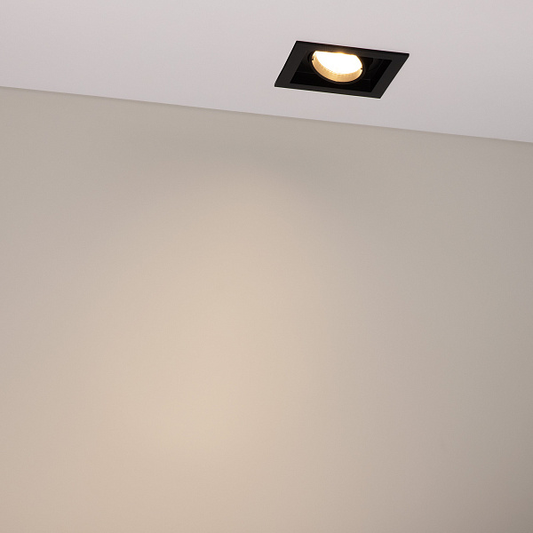 Светильник MS-VORTEX-BUILT-S90x90-12W Warm3000 (BK-BK, 40 deg, 230V) (Arlight, IP20 Металл, 5 лет) Lednikoff