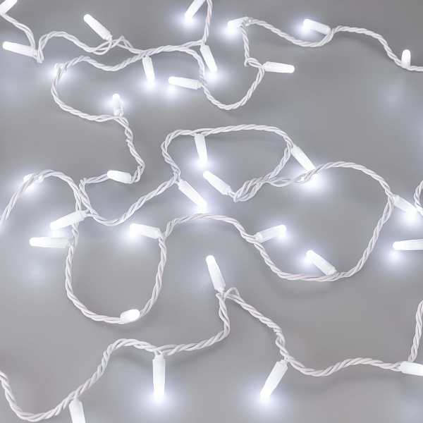 Светодиодная гирлянда ARD-STRING-CLASSIC-1000-WHITE-100LED-MILK-PULSE White (230V, 7W) (Ardecoled, IP65) Lednikoff