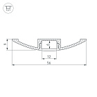 Профиль ARH-FLAT-2000 ANOD (Arlight, Алюминий) Lednikoff