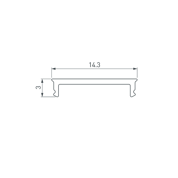 Экран SL-SLIM15-H10-W14-3000 OPAL (Arlight, Пластик) Lednikoff