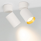 Светильник SP-POLO-SURFACE-FLAP-R85-15W Warm3000 (WH-GD, 40 deg) (Arlight, IP20 Металл, 3 года) Lednikoff