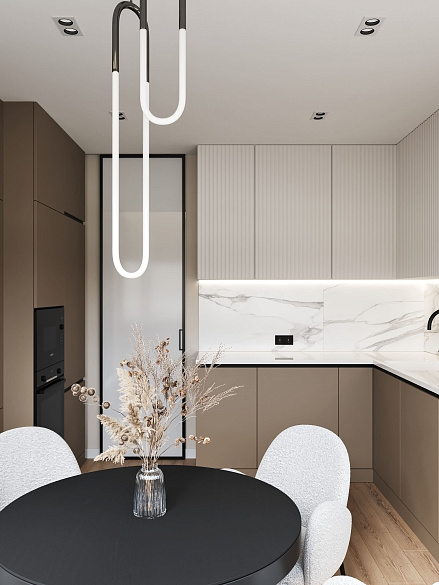 Жилой интерьер квартиры на ул. Беговая