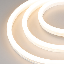 Светодиодная лента герметичная WAVE-SIDE-A120-12x25mm 230V Warm3000 (12 W/m, IP67, 50m, wire x2) (Arlight, Грибовидная форма)