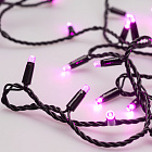 Светодиодная гирлянда ARD-STRING-CLASSIC-10000-BLACK-100LED-STD PINK (230V, 7W) (Ardecoled, IP65) Lednikoff