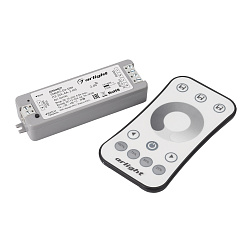 Диммер SMART-DIM-SET-RING (12-24V, 1x8A, ПДУ 2.4G) (Arlight, IP20 Пластик, 5 лет)
