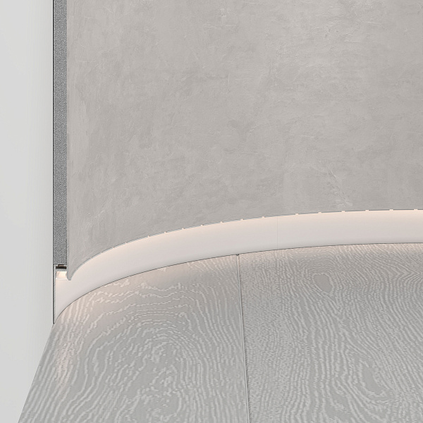 Профиль PLINTUS-FANTOM-BENT-H35-SIDE-2000 WHITE (Arlight, Алюминий) Lednikoff