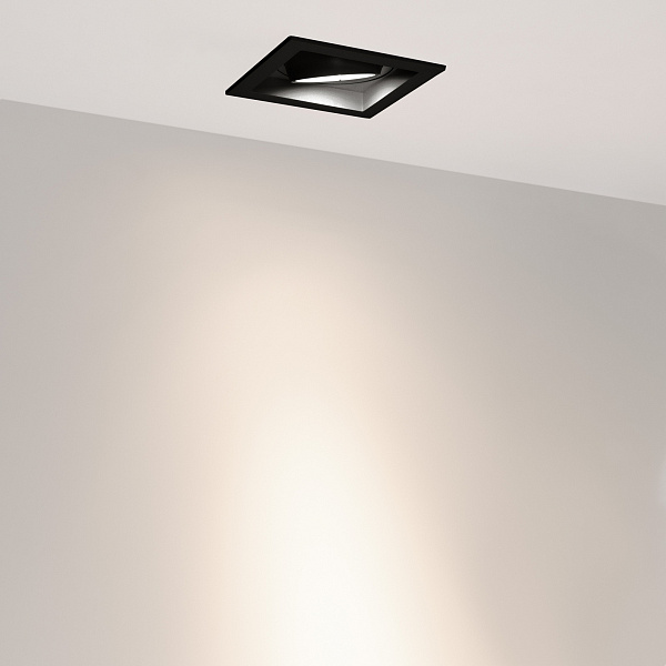 Светильник MS-VORTEX-BUILT-S117x117-20W Day4000 (BK-BK, 20 deg, 230V) (Arlight, IP20 Металл, 5 лет) Lednikoff