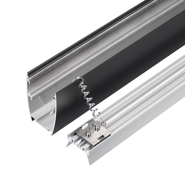 Профиль LINE-5075-U-HONEYCOMB-2000 BLACK (Arlight, Алюминий) Lednikoff