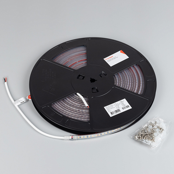 Светодиодная лента герметичная IC-PS-A120-10mm 24V Warm2700 (9.6 W/m, IP67, 2835, 10m) (Arlight, стабилизированная) Lednikoff