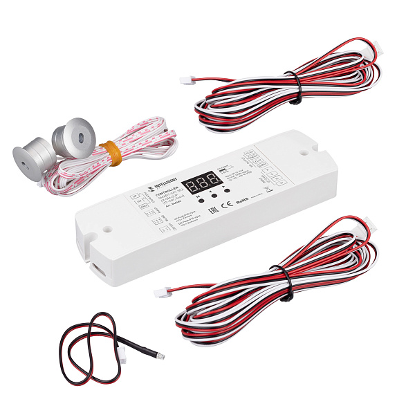 INTELLIGENT ARLIGHT Контроллер лестничный SMART-SPI-302-62-SH-SUF (12-24V, Stair) (IARL, IP20 Пластик, 5 лет) Lednikoff
