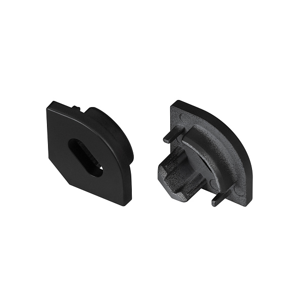 Заглушка SL-KANT-H10 BLACK с отверстием (Arlight, Пластик) Lednikoff
