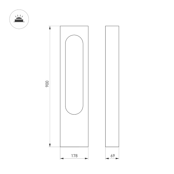 Светильник LGD-MUSE-BOLL-H900-12W Warm3000 (DG, 296 deg, 230V) (Arlight, IP65 Металл, 3 года) Lednikoff