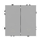 Механизм выключателя управления шторами SWT-NOBE-MKR2-SFPL-IS (230V, 10A) (Arlight, Никель) Lednikoff