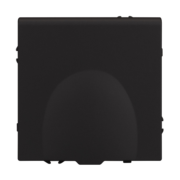 ARL NOBE Розетка зк со шторками и крышкой софт-тач черный оникс SCT-MCP-SFPL-BK (250V, 16A) (Arlight, -) Lednikoff