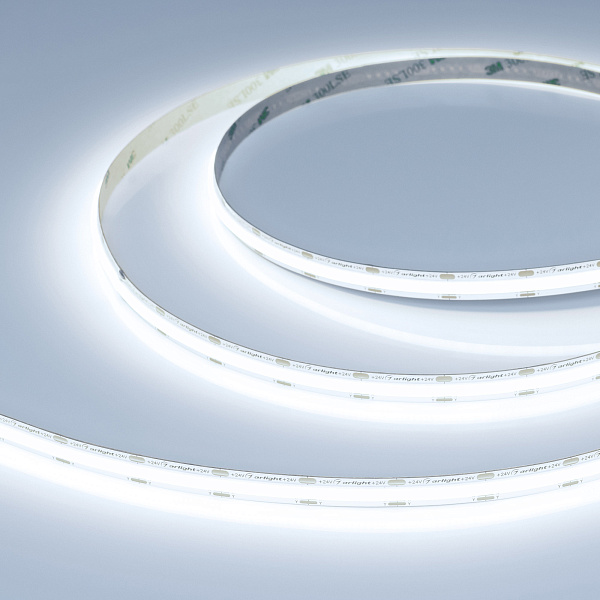Светодиодная лента COB-X560-10mm 24V White6000 (5-15 W/m, IP20, 5m) (Arlight, -) Lednikoff
