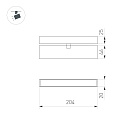 Светильник MAG-FLAT-FOLD-25-S200-6W Day4000 (BK, 100 deg, 24V) (Arlight, IP20 Металл, 5 лет)