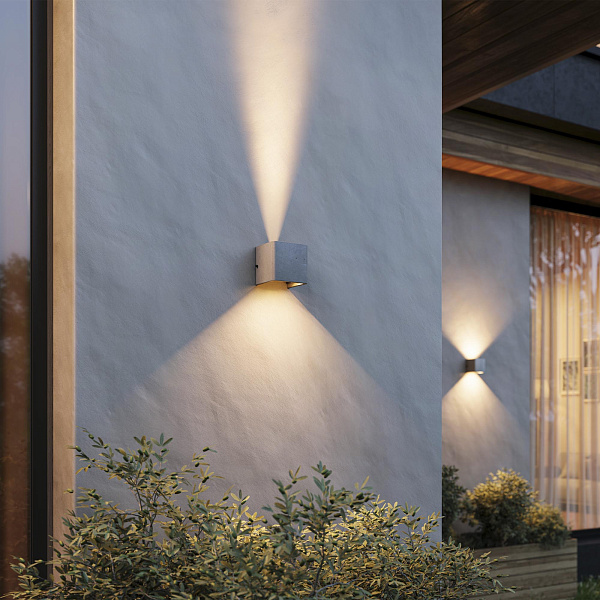 Светильник LGD-PERAN-WALL-S120x120-6W Warm3000 (BK, 0-80 deg, 230V) (Arlight, IP65 Бетон, 3 года) Lednikoff