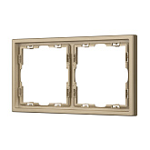 Рамка пластиковая FRM-NOBE-SFPL-2-GD (Arlight, Золотой песок)