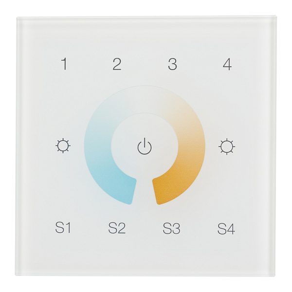 INTELLIGENT ARLIGHT Сенсорная панель DALI-901-11-4G-4SC-MIX-DT8-IN White (BUS/230V) (IARL, IP20 Пластик, 3 года) Lednikoff