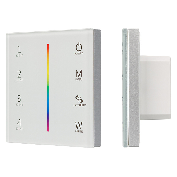 Панель Sens SMART-P22-RGBW White (12-24V, 4x3A, 2.4G) (Arlight, IP20 Пластик, 5 лет) Lednikoff