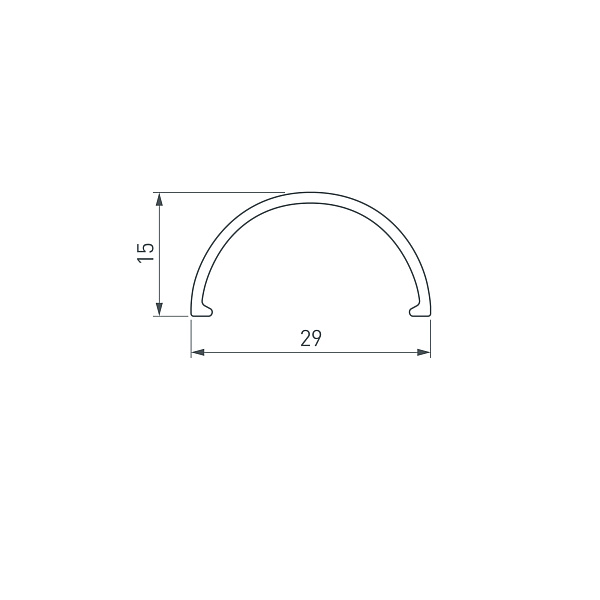 Экран матовый ROUND-D30-DUAL-2000 OPAL (Arlight, Пластик) Lednikoff