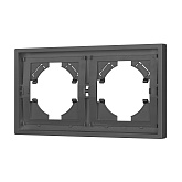 Рамка пластиковая FRM-TENDO-SFPL-2-GR (Arlight, Матовый графитовый)